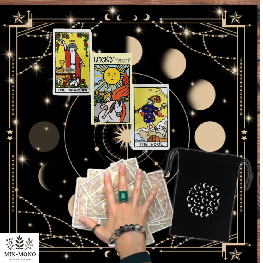 タロットカード セット 初心者 ミニサイズ ポーチ付き ウェイト版