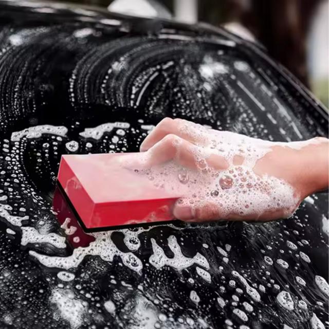 鉄粉除去 スポンジ 粘土 鉄粉取り 車 洗車用品 火山粘土 ピッチ タール