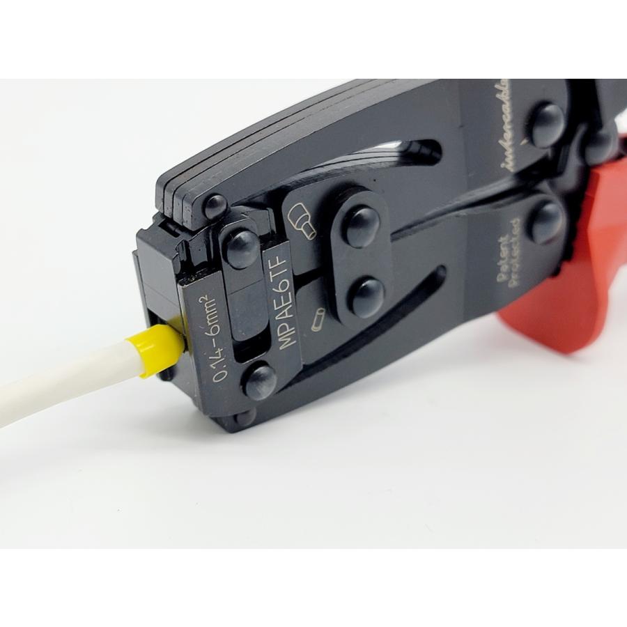 フェルール端子圧着工具オートアジャスト先端圧着 【0.14-6SQ／ツイン2*0.5-2.5SQ】MPAE6TF |  | 10