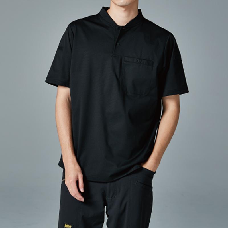 TS DESIGN TS DEO ドッツヘンリーネックシャツ 85651 (男女兼用) 春夏