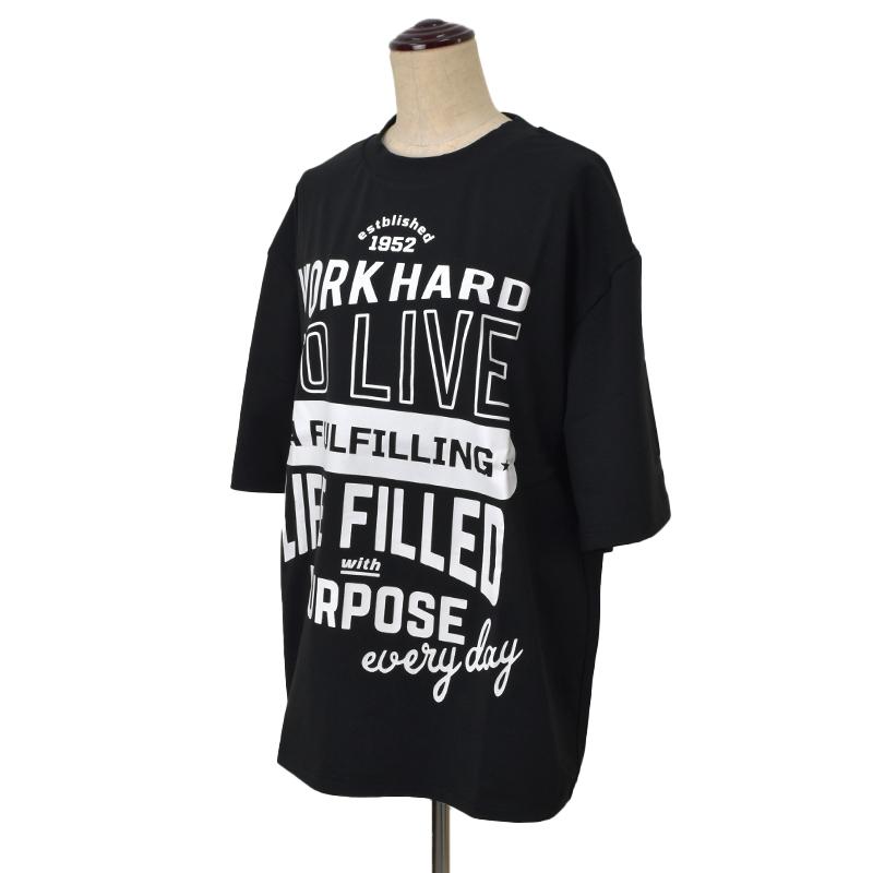 オーバーサイズ限定Tシャツ 0933 (男女兼用) 春夏 ビックシルエット
