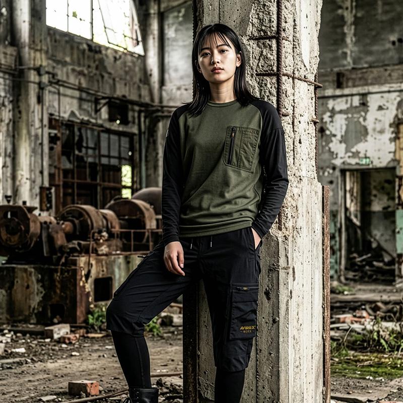 AVIREX WORK（アヴィレックスワーク） AVIREX ハイブリッドTシャツ 
