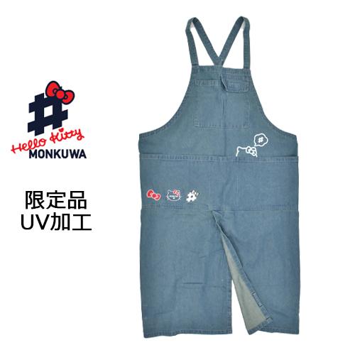 ハローキティ (SALE) デニムエプロン MKK21101 MONKUWA×Hello Kitty