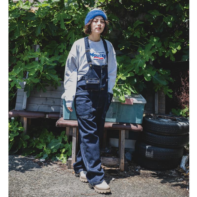 グレースエンジニアーズ　ダークデニム 刺繍入りオーバーオール グレースエンジニアーズ GE-690 サロペット オーバーオール