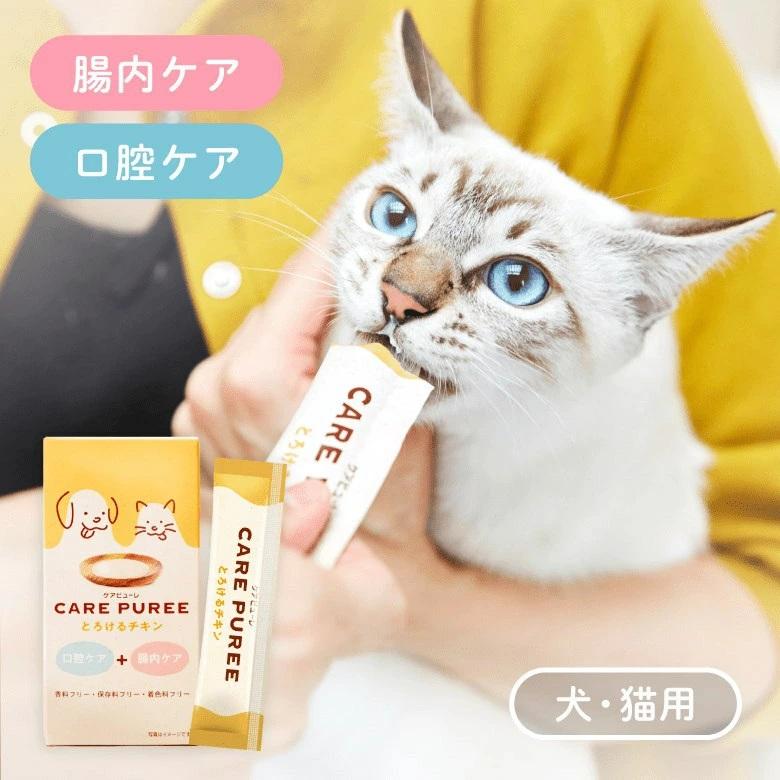ケアピューレ とろけるチキン 口腔＋腸内ケア 10g×10本 CARE PURE 健康