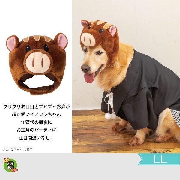 犬用 被り帽干支 イノシシ Ll お正月 お年賀 年賀状 写真撮影 イベント パーティー バラエティ 変身 いのしし 猪 P3167 Ll みんな笑顔 通販 Yahoo ショッピング