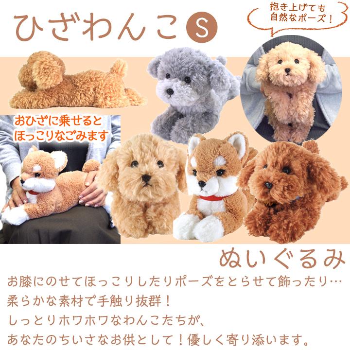 ひざわんこ S トイプードル BR ぬいぐるみ 犬 オーナーグッズ : みんな