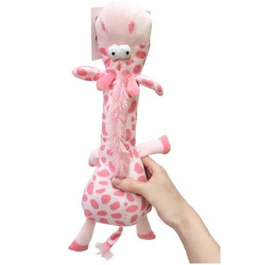 犬 おもちゃ のびーるキリン Sサイズ ぬいぐるみ 音 : みんな笑顔