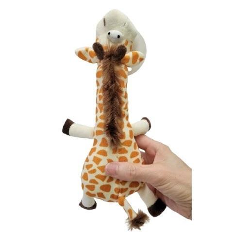 犬 おもちゃ のびーるキリン Sサイズ ぬいぐるみ 音 : みんな笑顔