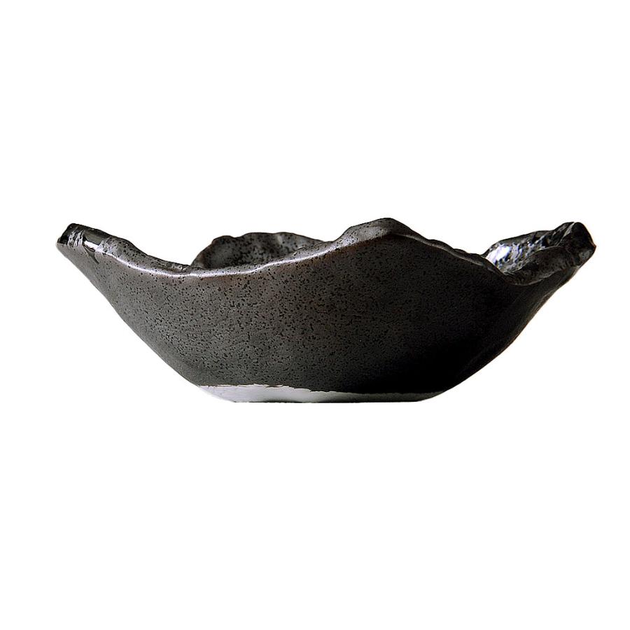 いぶし黒吹き角小鉢 和食器 小鉢（大） 業務用 約14cm 在庫処分品 数量