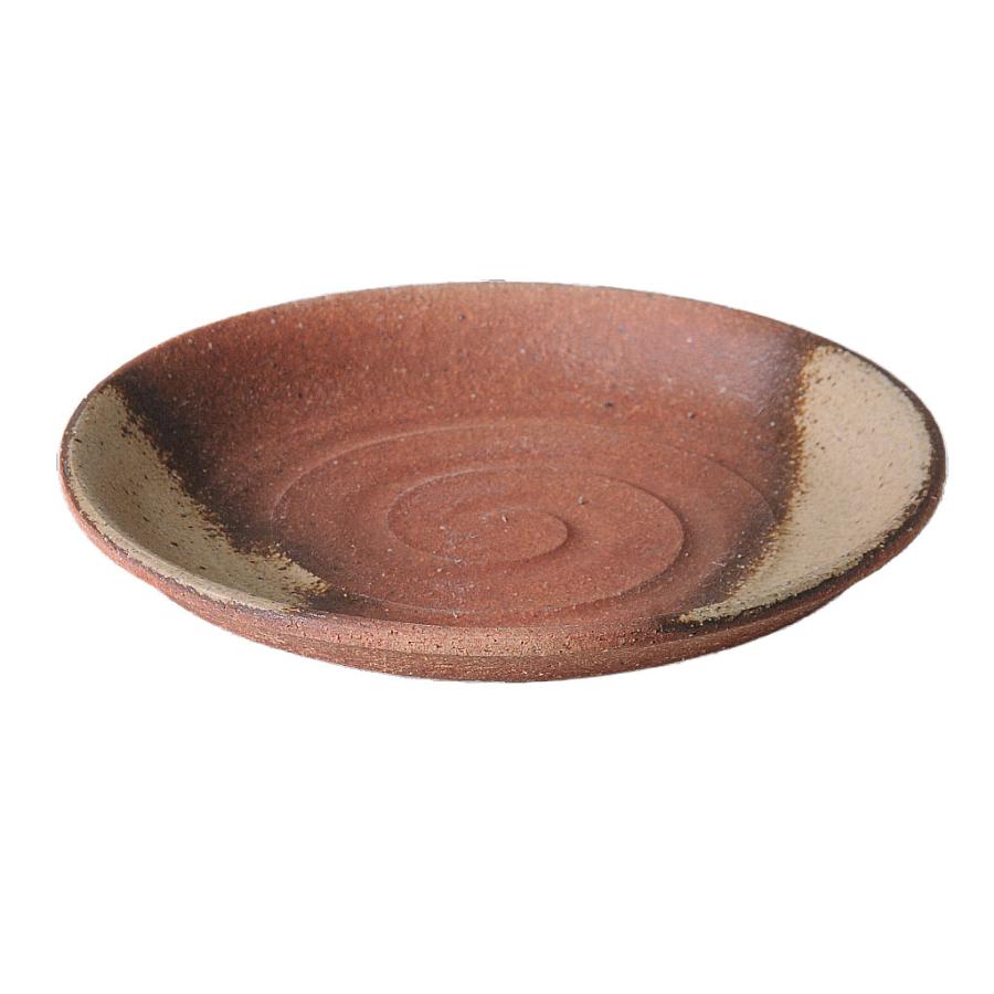 信楽風火色7.0皿 和食器 丸皿（中） 業務用 約21cm 在庫処分品 数量