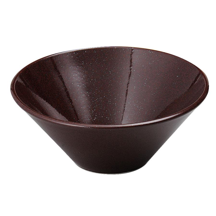 水明 21cmボール 栗梅茶 中華食器 ボール（L） 業務用 約21.3cm 在庫