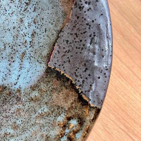 山がすみ石目6.0皿 和食器 丸皿（中） 業務用 約19.7cm 和食 和風 中皿