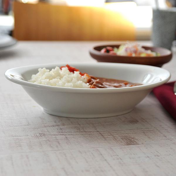 白玉渕 9吋ベーカー 白い器 洋食器 楕円・変形ボール（M） 業務用 約