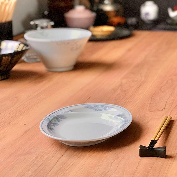 三色牡丹 9吋仕切皿 中華食器 プラター（M） 業務用 楕円皿 日本製