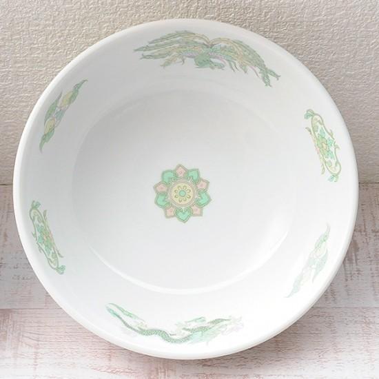 緑鳳龍 6.5玉丼 中華食器 ボール（L） 業務用 日本製 磁器 約19.7cm