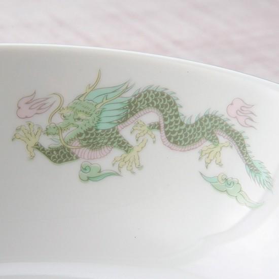 緑鳳龍 6.5玉丼 中華食器 ボール（L） 業務用 日本製 磁器 約19.7cm