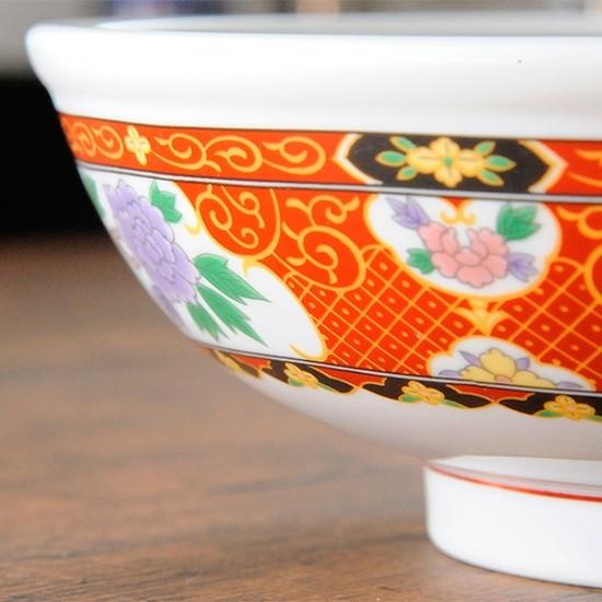 紅花祥 7.0玉丼 中華食器 ボール（L） 業務用 日本製 磁器 約21.7cm