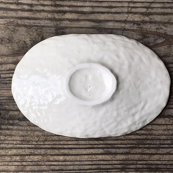 赤絵間取双子皿 和食器 楕円皿 業務用 約18.3cm 和食 和風 天ぷら
