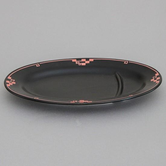 雷門亭 10吋仕切付プラター 中華食器 プラター（M） 業務用 楕円