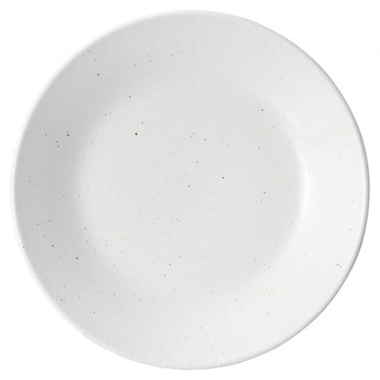 白粉引 8.0皿 中華食器 丸皿（M） 業務用 日本製 磁器 約24.6cm 単品