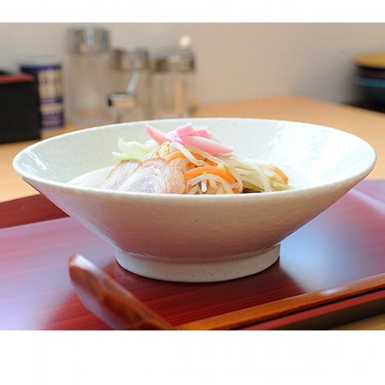 白粉引 8.0高台浅丼 中華食器 ラーメン丼 業務用 らーめん丼 らーめん