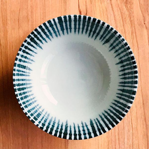 藍十草茶漬碗 和食器 飯碗 業務用 約14cm 和食 和風 茶碗 ご飯茶碗