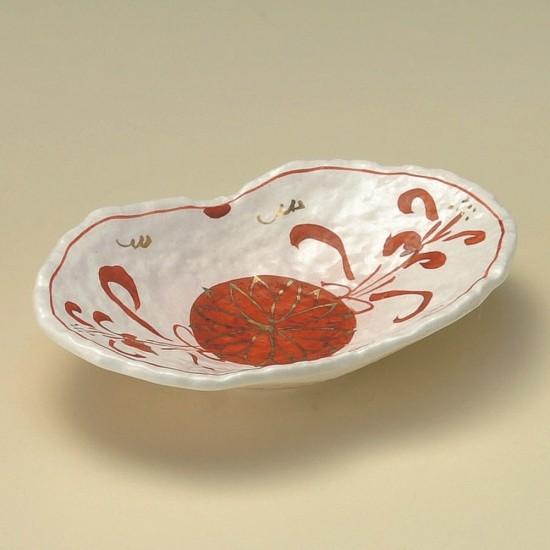 志野釉双葉小鉢 和食器 刺身鉢・向付 業務用 約17.5cm 中鉢 刺身 刺身 