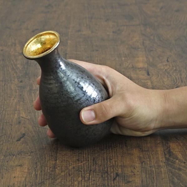 金ヌリサビ徳利大 和食器 徳利・盃 業務用 和風 日本酒 とっくり 熱