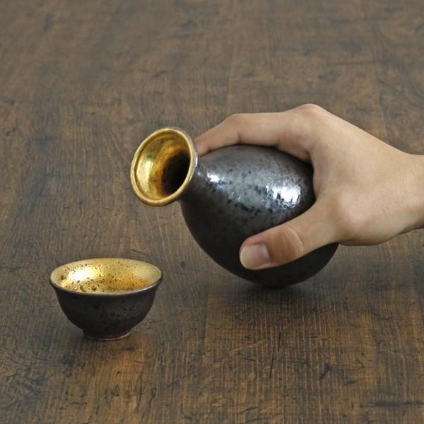 金ヌリサビ徳利大 和食器 徳利・盃 業務用 和風 日本酒 とっくり 熱