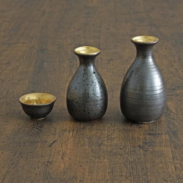 金ヌリサビ徳利大 和食器 徳利・盃 業務用 和風 日本酒 とっくり 熱