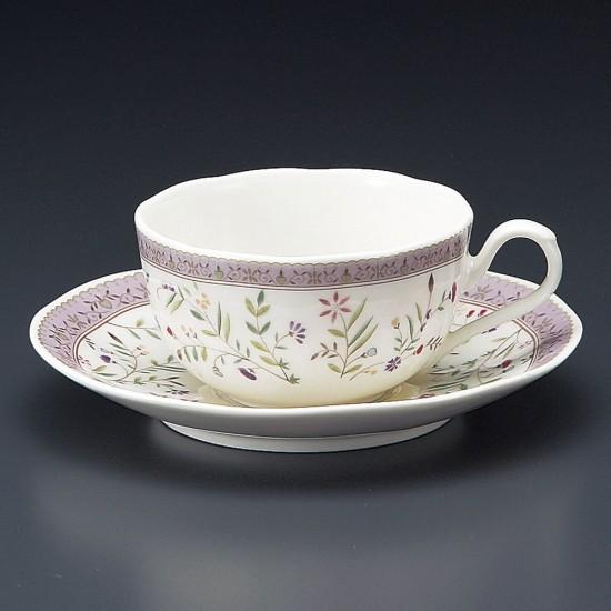 小花NB紅茶碗皿 洋食器 カップ＆ソーサー 紅茶 業務用 洋風 ティー 
