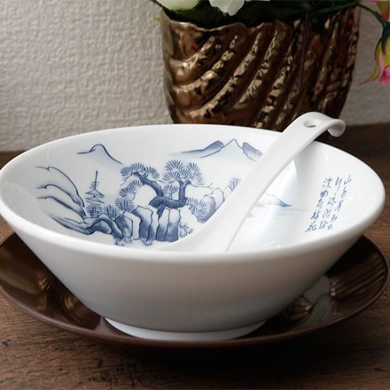 上絵山水 切立6.3丼 中華食器 ラーメン丼 業務用 らーめん丼 らーめん