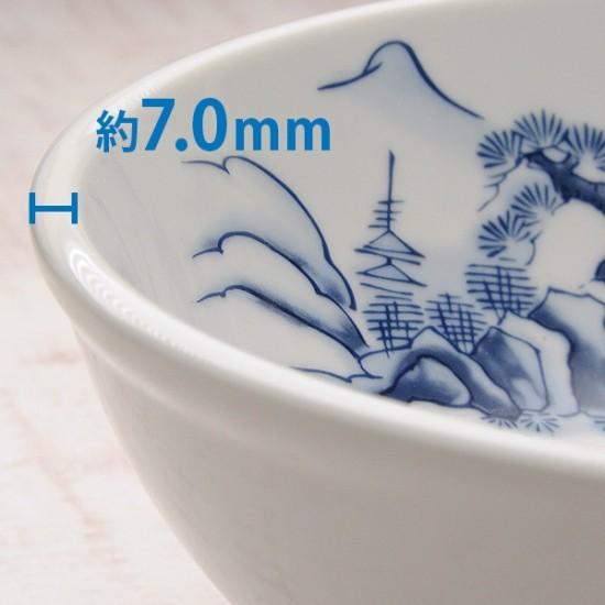 上絵山水 7.0玉丼 中華食器 ボール（L） 業務用 日本製 磁器 約22cm