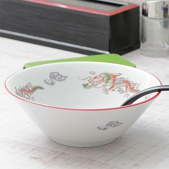 朱渕萬漢龍 6.3切立丼 中華食器 ラーメン丼 業務用 らーめん丼