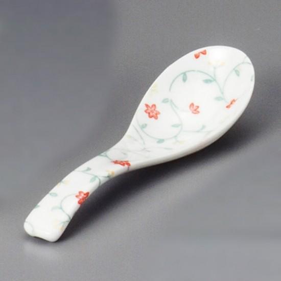 赤花つる草レンゲ 中華食器 レンゲ 業務用 約13 8cm 磁器製 れんげ ラーメンレンゲ れんげスプーン さじ S0045 0458 業務用食器専門 みんなの倉庫 通販 Yahoo ショッピング
