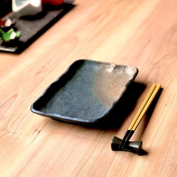 黒備前焼物皿 和食器 焼物皿 業務用 約21.5cm 和食 和風 焼魚 串