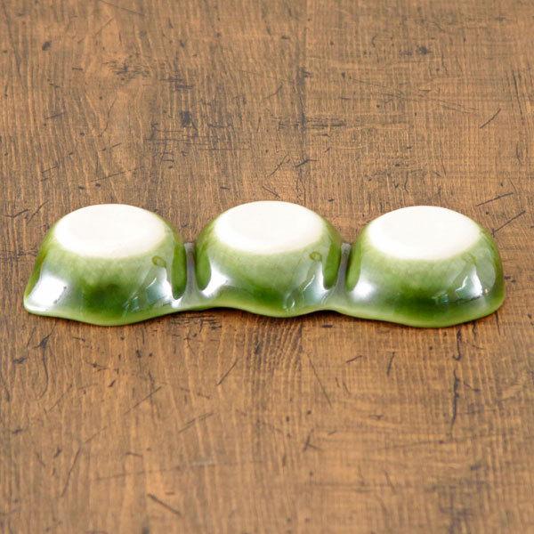 織部木の葉三品盛 和食器 仕切皿（2品皿・3品皿） 業務用 約17.5cm