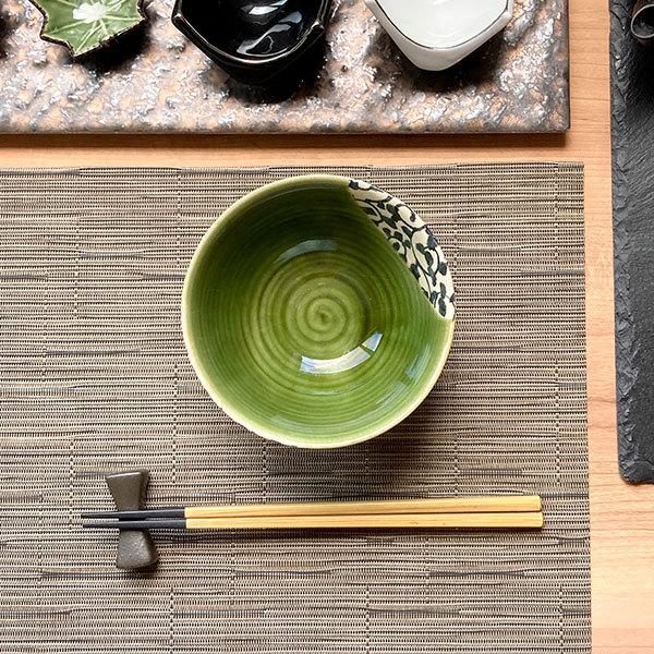 唐草織部大平 和食器 飯碗 業務用 約12cm 和食 和風 茶碗 ご飯茶碗