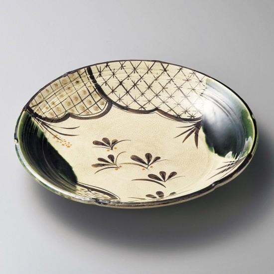 織部七宝8.0皿 和食器 丸皿（大） 業務用 : 業務用食器専門 みんなの