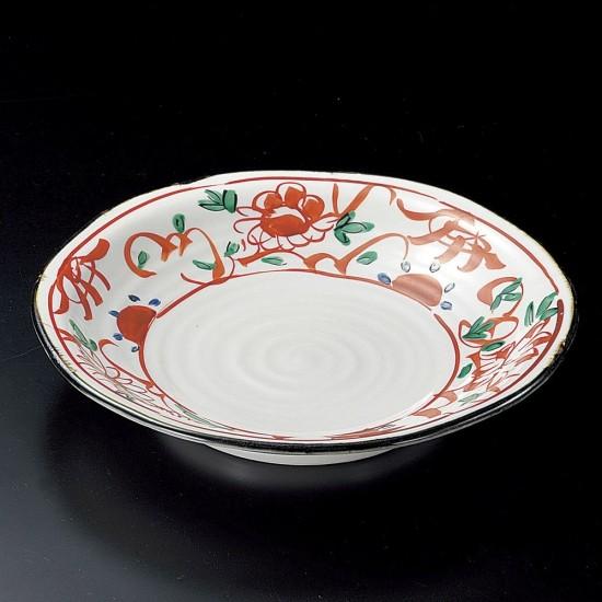 赤絵花8.0丸皿 和食器 丸皿（中） 業務用 : 業務用食器専門 みんなの