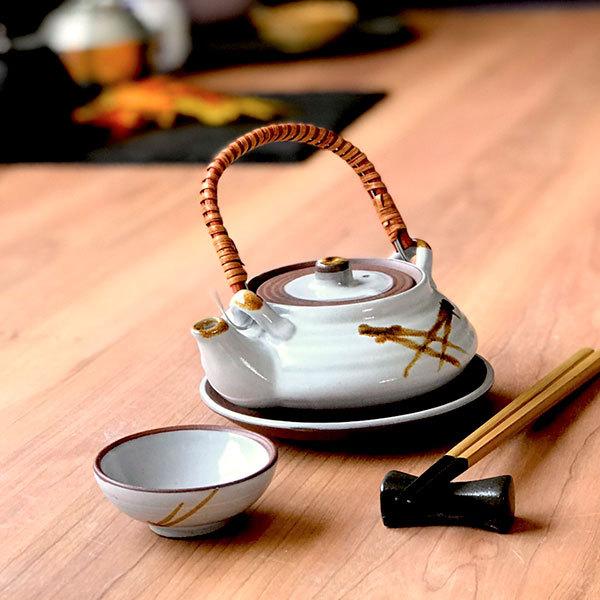 松葉平型土瓶 8セット 和食器 土瓶蒸し | 食器専門店｜白い