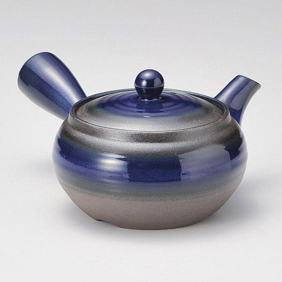 万古急須2.0平形ナマコ巻 底網 萬古焼 和食器 急須 業務用 : 業務用