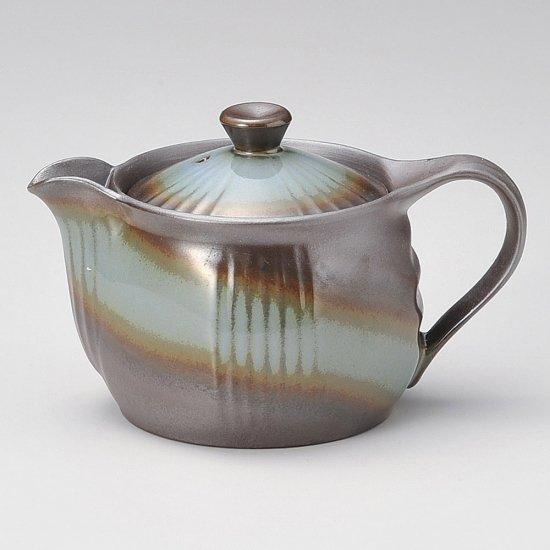 万古ポット2.0青彩 平網 萬古焼 和食器 急須 業務用 : 業務用食器専門