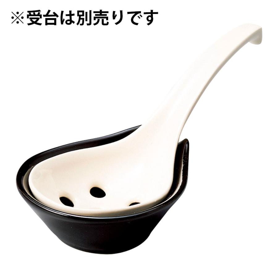 白穴あきレンゲ 萬古焼 和食器 レンゲ（鍋用） 業務用 約19cm 和食