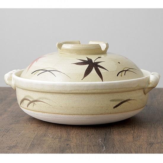 もみじ7号深鍋 萬古焼 和食器 土鍋 業務用 和食 和風 鍋料理 おでん