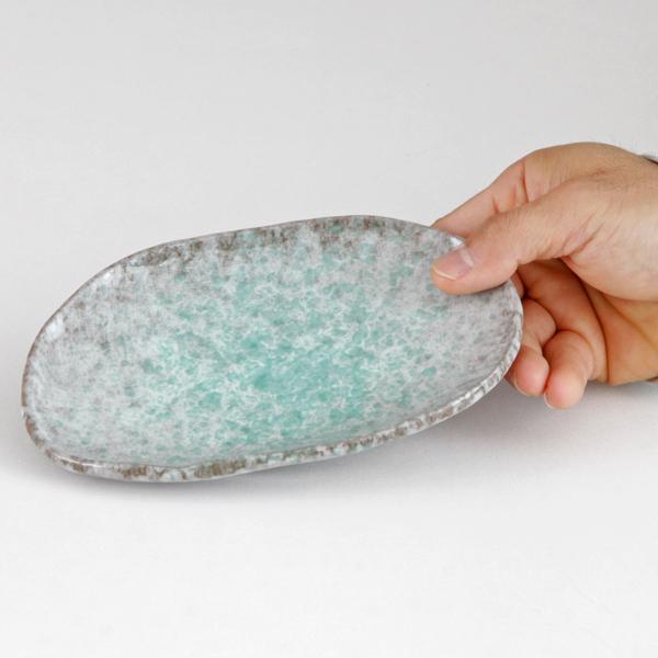 青釉 5.5号小判皿 和食器 楕円皿 業務用 約17.5cm 和食 和風 天ぷら