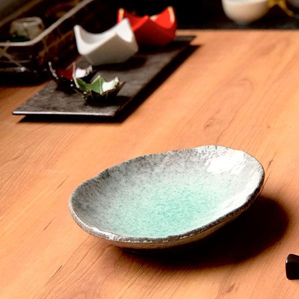青釉 8号小判皿 和食器 楕円皿 業務用 約24cm 和食 和風 天ぷら 青釉 8号小判皿 和食器 楕円皿 業務用 約24cm 和食 和風 天ぷら