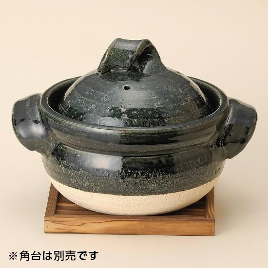 織部三合御飯鍋 信楽焼 和食器 ごはん鍋 業務用 和食 和風 白米 鯛めし