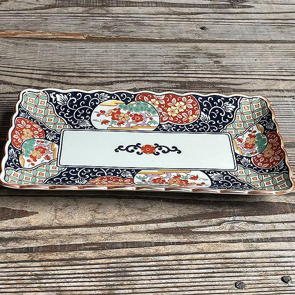 古伊万里松竹梅焼物皿 有田焼 和食器 焼物皿 業務用 約22.5cm